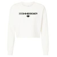 The Commissioner Fantasy Football Draft Vintage Cropped Pullover Crew