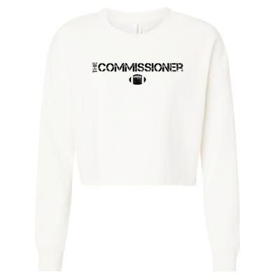 The Commissioner Fantasy Football Draft Vintage Cropped Pullover Crew