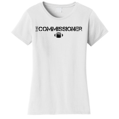 The Commissioner Fantasy Football Draft Vintage Women's T-Shirt