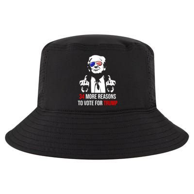 Trump Convicted Felon 34 More Reasons To Vote For Trump Cool Comfort Performance Bucket Hat