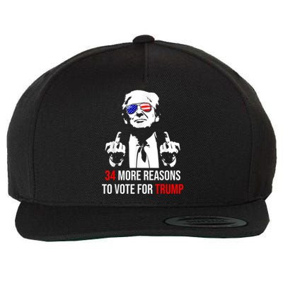 Trump Convicted Felon 34 More Reasons To Vote For Trump Wool Snapback Cap