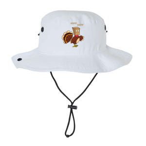 Thanksgiving Cat Funny Fake Cat Meow Thanksgiving Turkey Legacy Cool Fit Booney Bucket Hat