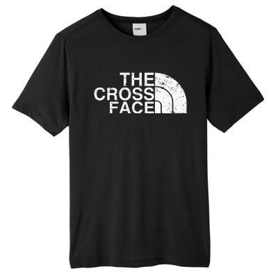 The Cross Face Vintage Classic Wrestling Freestyle Tall Fusion ChromaSoft Performance T-Shirt