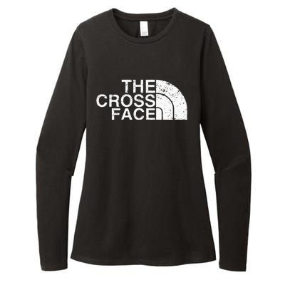 The Cross Face Vintage Classic Wrestling Freestyle Womens CVC Long Sleeve Shirt