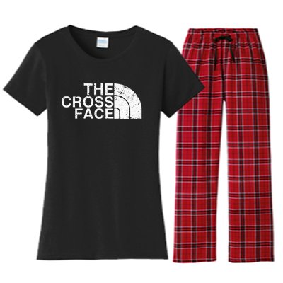 The Cross Face Vintage Classic Wrestling Freestyle Women's Flannel Pajama Set