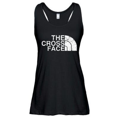 The Cross Face Vintage Classic Wrestling Freestyle Ladies Essential Flowy Tank