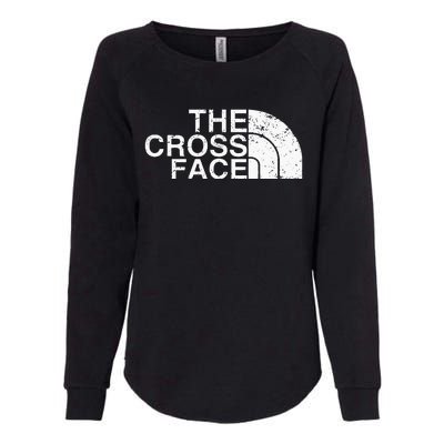 The Cross Face Vintage Classic Wrestling Freestyle Womens California Wash Sweatshirt