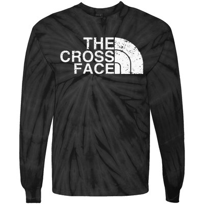 The Cross Face Vintage Classic Wrestling Freestyle Tie-Dye Long Sleeve Shirt