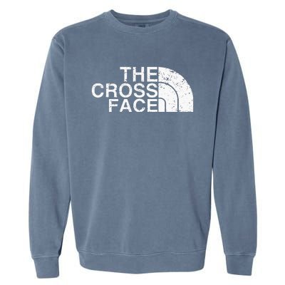 The Cross Face Vintage Classic Wrestling Freestyle Garment-Dyed Sweatshirt