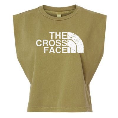 The Cross Face Vintage Classic Wrestling Freestyle Garment-Dyed Women's Muscle Tee