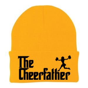 The Cheer Father Funny Cheerleader Father Dad Gift Knit Cap Winter Beanie