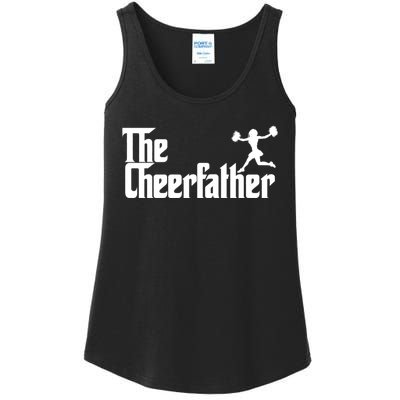 The Cheer Father Funny Cheerleader Father Dad Gift Ladies Essential Tank