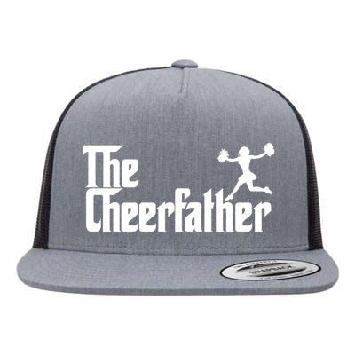 The Cheer Father Funny Cheerleader Father Dad Gift Flat Bill Trucker Hat