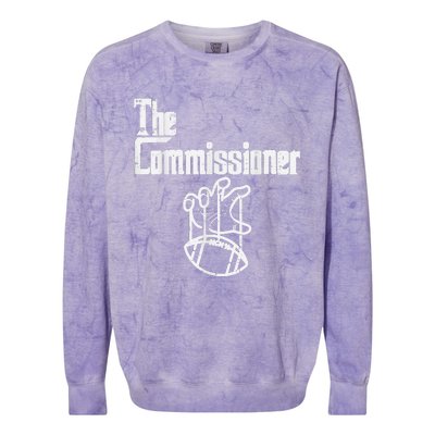 The Commissioner Fantasy Football Commish FFL Colorblast Crewneck Sweatshirt