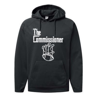 The Commissioner Fantasy Football Commish FFL Performance Fleece Hoodie