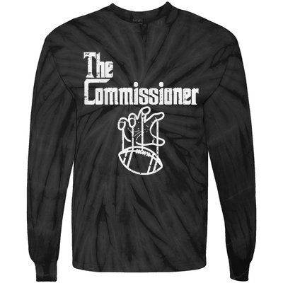 The Commissioner Fantasy Football Commish FFL Tie-Dye Long Sleeve Shirt