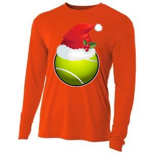 Tennis Christmas Funny Tennis Xmas Gift Cooling Performance Long Sleeve Crew