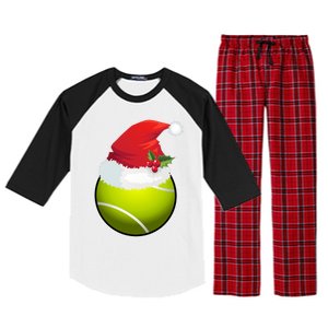 Tennis Christmas Funny Tennis Xmas Gift Raglan Sleeve Pajama Set