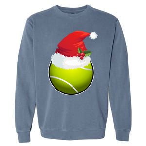 Tennis Christmas Funny Tennis Xmas Gift Garment-Dyed Sweatshirt