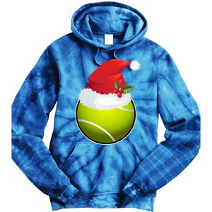 Tennis Christmas Funny Tennis Xmas Gift Tie Dye Hoodie