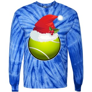 Tennis Christmas Funny Tennis Xmas Gift Tie-Dye Long Sleeve Shirt