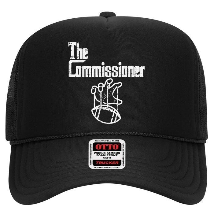 The Commissioner Fantasy Football High Crown Mesh Back Trucker Hat