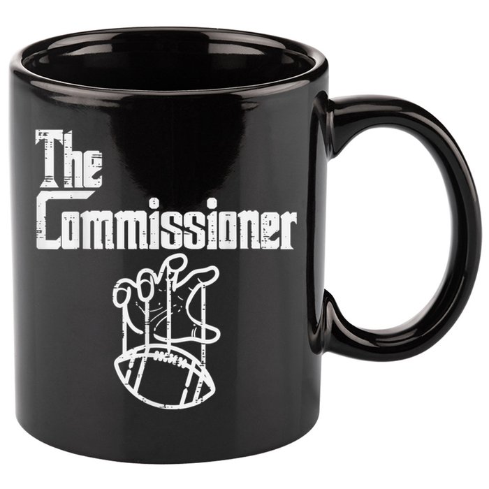 The Commissioner Fantasy Football 11oz C Handle Ceramic Mug