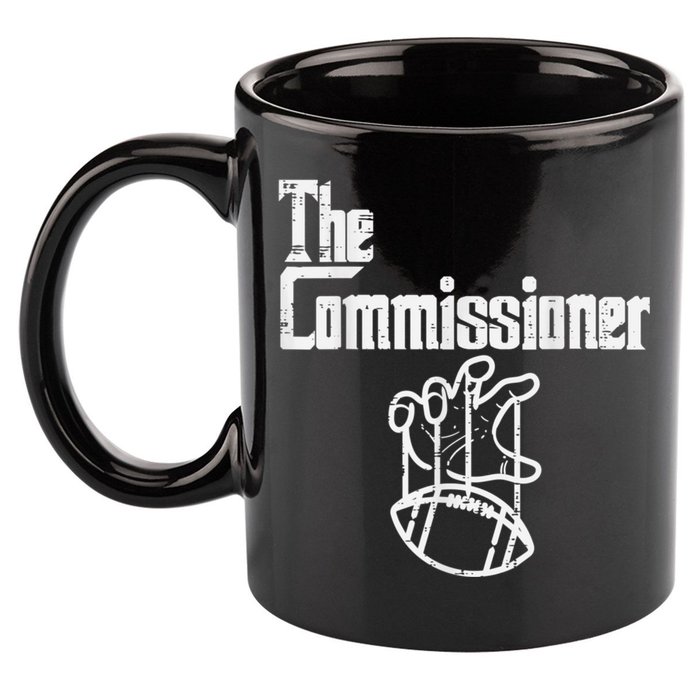 The Commissioner Fantasy Football 11oz C Handle Ceramic Mug