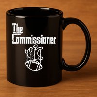 The Commissioner Fantasy Football 11oz C Handle Ceramic Mug
