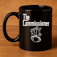 The Commissioner Fantasy Football 11oz C Handle Ceramic Mug