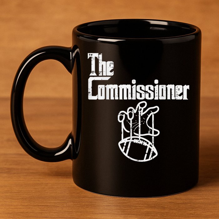 The Commissioner Fantasy Football 11oz C Handle Ceramic Mug