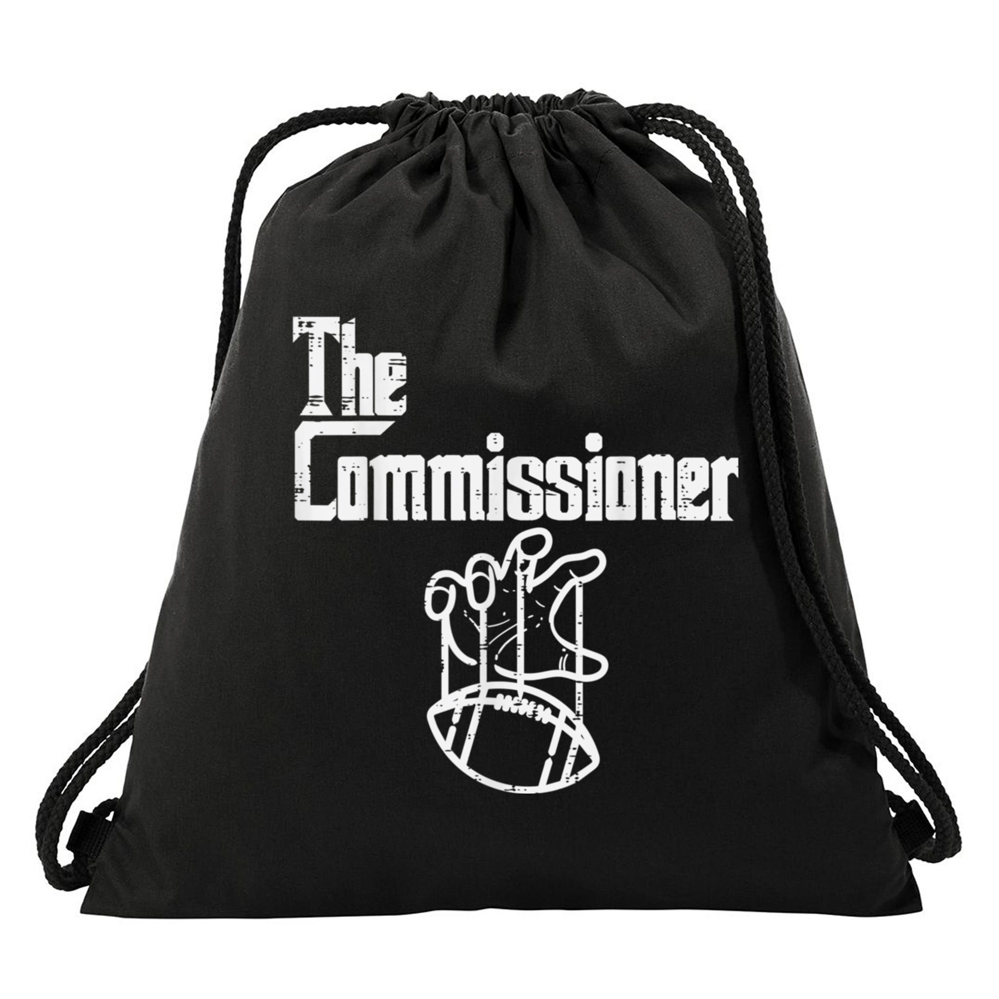 The Commissioner Fantasy Football Drawstring Bag