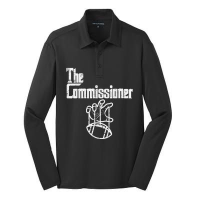 The Commissioner Fantasy Football Silk Touch Performance Long Sleeve Polo