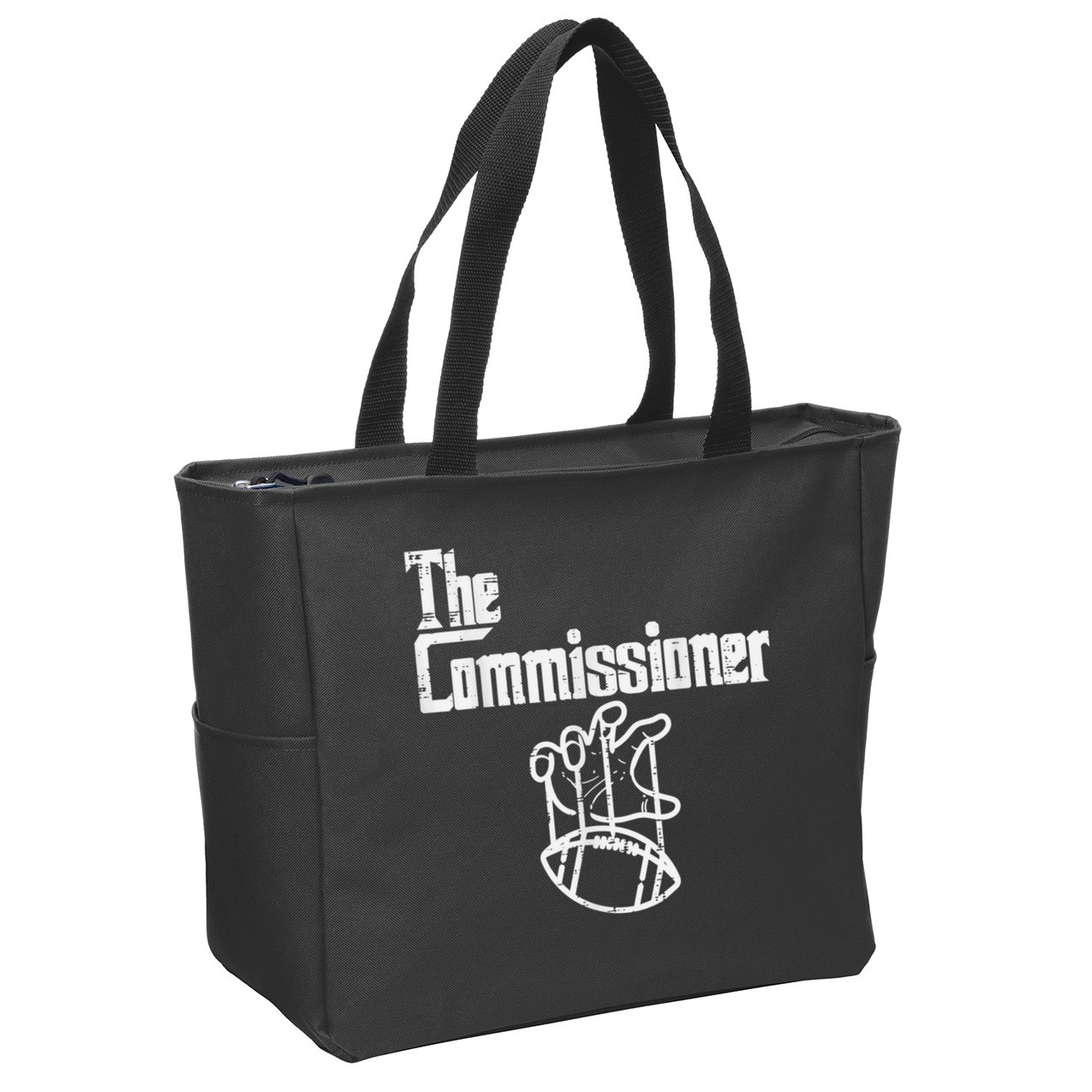 The Commissioner Fantasy Football Zip Tote Bag