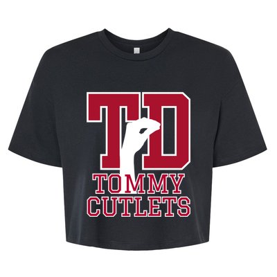 Tommy Cutlets Football Bella+Canvas Jersey Crop Tee