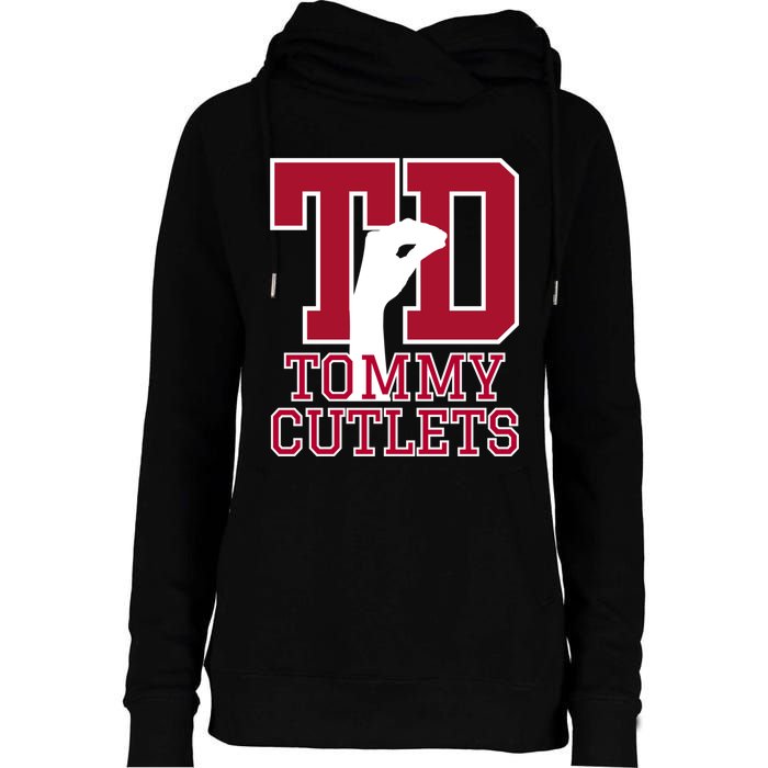 Tommy Cutlets Football Womens Funnel Neck Pullover Hood