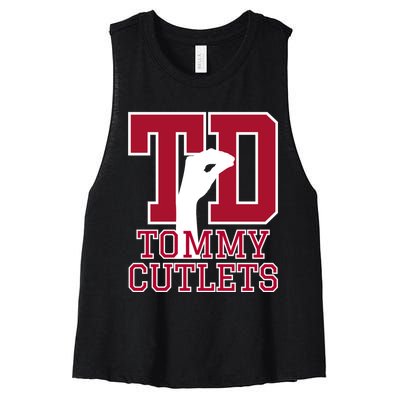 Tommy Cutlets Football Women's Racerback Cropped Tank