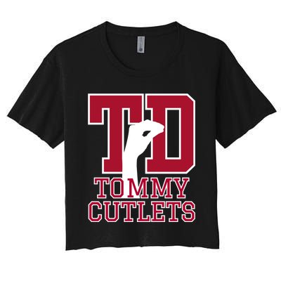 Tommy Cutlets Football Women's Crop Top Tee