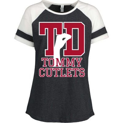 Tommy Cutlets Football Enza Ladies Jersey Colorblock Tee