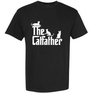 The CatFather Funny Cat Dad Cat Lover Gifts Garment-Dyed Heavyweight T-Shirt