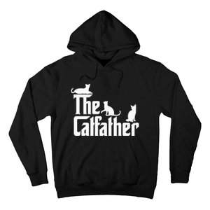 The CatFather Funny Cat Dad Cat Lover Gifts Hoodie