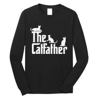 The CatFather Funny Cat Dad Cat Lover Gifts Long Sleeve Shirt