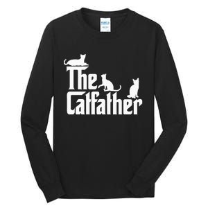 The CatFather Funny Cat Dad Cat Lover Gifts Tall Long Sleeve T-Shirt