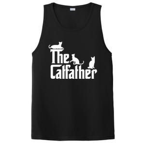 The CatFather Funny Cat Dad Cat Lover Gifts PosiCharge Competitor Tank