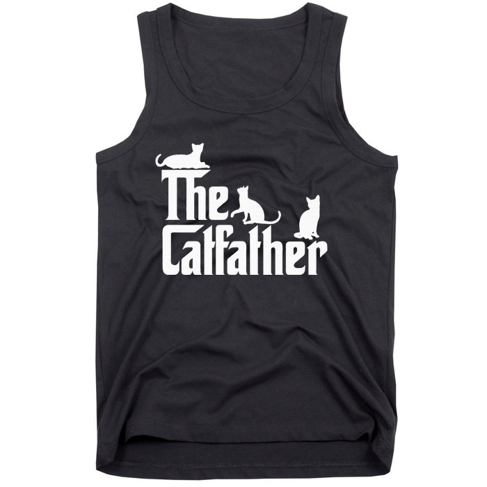 The CatFather Funny Cat Dad Cat Lover Gifts Tank Top