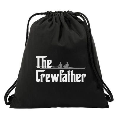 The Crew Father Rowing Funny Rowers Drawstring Bag