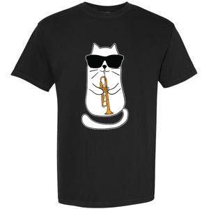 Trumpet Cat Funny Trumpet Player Garment-Dyed Heavyweight T-Shirt