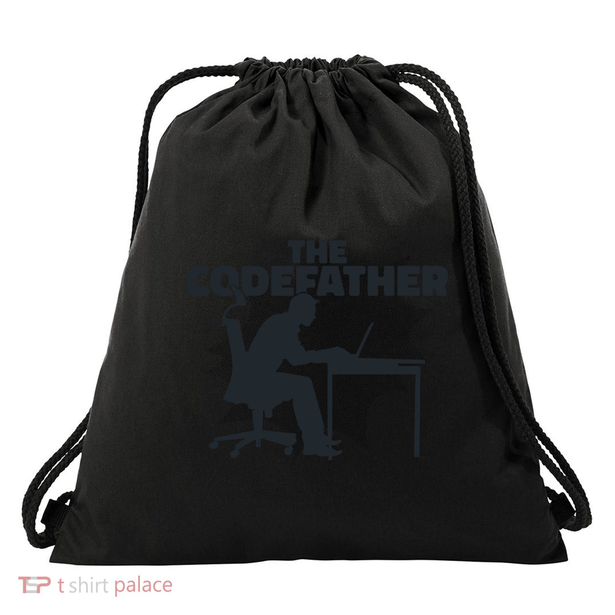 The Code Father Drawstring Bag