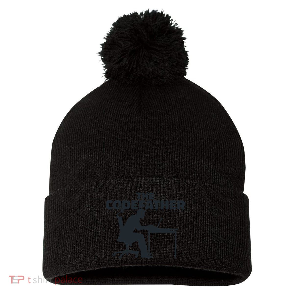 The Code Father Pom Pom 12in Knit Beanie