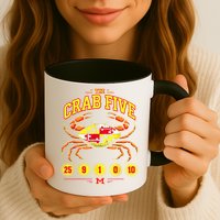 The Crab Five Crab Flag Maryland Mug